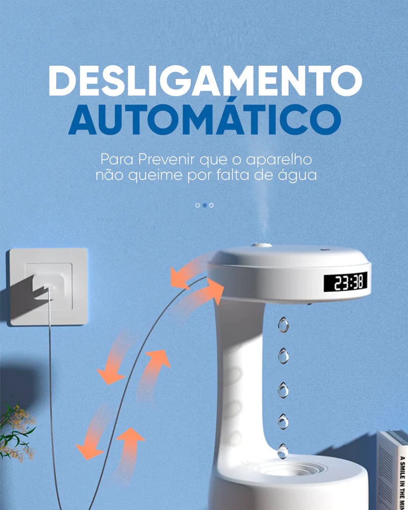Umidificador e Difusor de Ar Anti-gravidade | Gravity Pro®