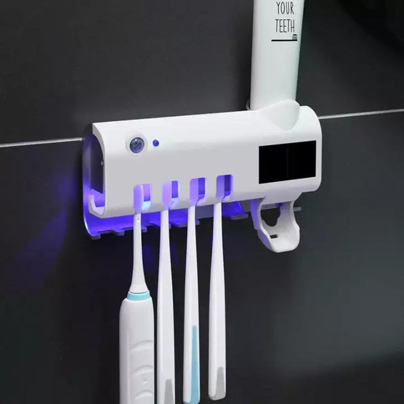Suporte Esterilizador de Escova de Dentes com luz UV