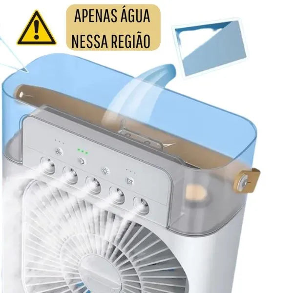 Mini Ventilador de ar com Umidificador Portátil | HydraCool®