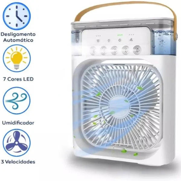 Mini Ventilador de ar com Umidificador Portátil | HydraCool®