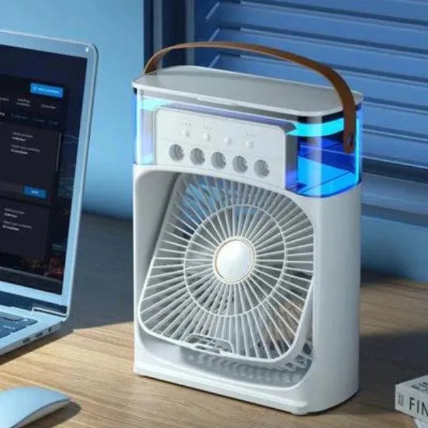 Mini Ventilador de ar com Umidificador Portátil | HydraCool®